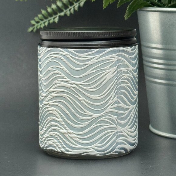 BBW Hibiscus Waterfall White Barn Bath & Body Works Mason Jar Single Wick Candle - Picture 2 of 10